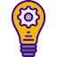 Lightbulb icon demonstrating good idea, used to highlight solution in excelquick.com website