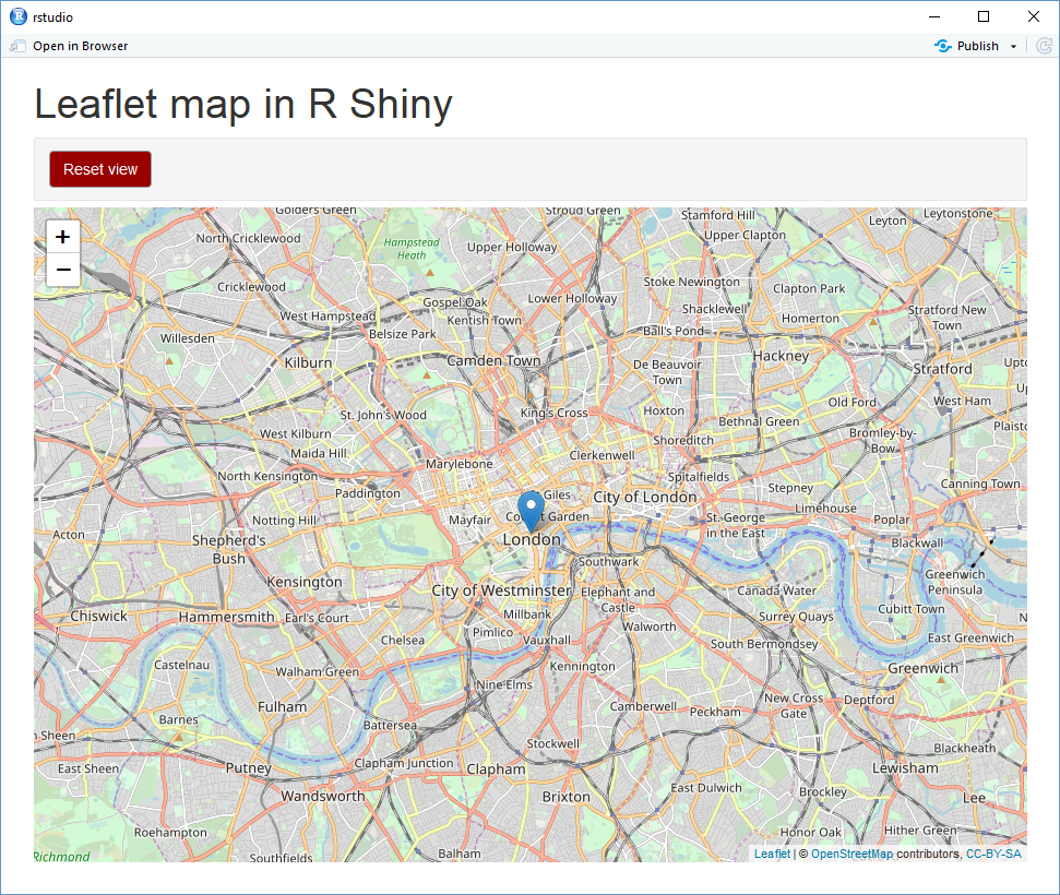 LEAFLET map in R Shiny | Excel Quick Help