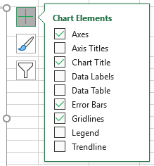 Chart Elements selector in Excel