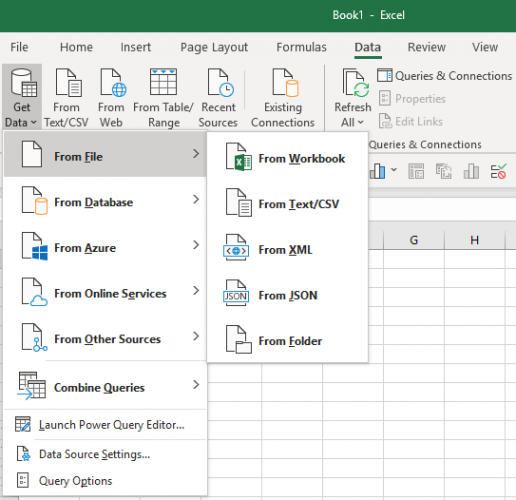 add power query to excel 2016 ribbon