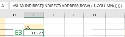 Enter a formula into the formula bar in Excel